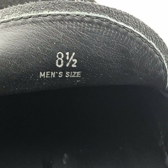 TODS Suede Penny Loafers Mens 8.5 Black Slip On - Picture 8 of 8